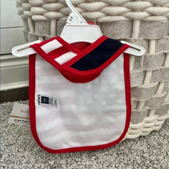 Carter’s Baby Bib Fourth of July Patriotic USA Flag 100% cotton - Picture 3 of 9